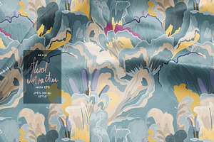 44 Floral Abstraction Vector Set