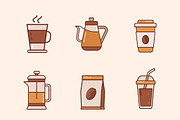 Coffee Culture Icons Set, a Templates & Theme by studiogstock (Thumbnail 2 of 4)