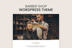 Barber Shop WordPress Theme, a WordPress Template by Pixflow