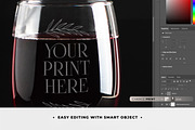 Wine glass mockup set (glassware), a Product Mockup by TrendkeyMockups (Thumbnail 4 of 4)