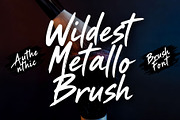 Wildest Metallo Brush, a Handwritten Font by Letterafa Studio (Thumbnail 1 of 10)
