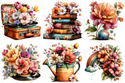 Whimsical Retro Spring Clipart, an Illustration by Daily.Designs (Thumbnail 3 of 6)
