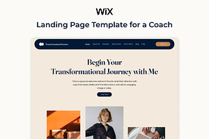 Landing Page Template for a Coach, a Wix Template by U Design