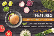 The Burger Bar - Scene Generator, a Merchandise Mockup by relineo.mock-ups (Thumbnail 2 of 5)