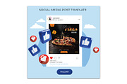 Pizza Shop Flyer Design, a Flyer Template by YUDesignStore (Thumbnail 4 of 6)