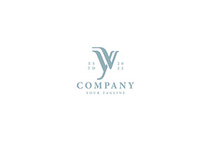 YV Letter Mark Logo