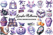 Lavender Halloween Clipart, an Illustration by Daily.Designs (Thumbnail 1 of 5)