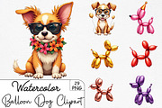 Balloon Dog Sublimation Clipart, an Illustration by CrexoraLab (Thumbnail 1 of 5)