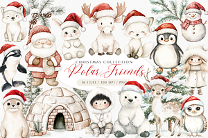 Arctic Animal Clipart Fox, Deer