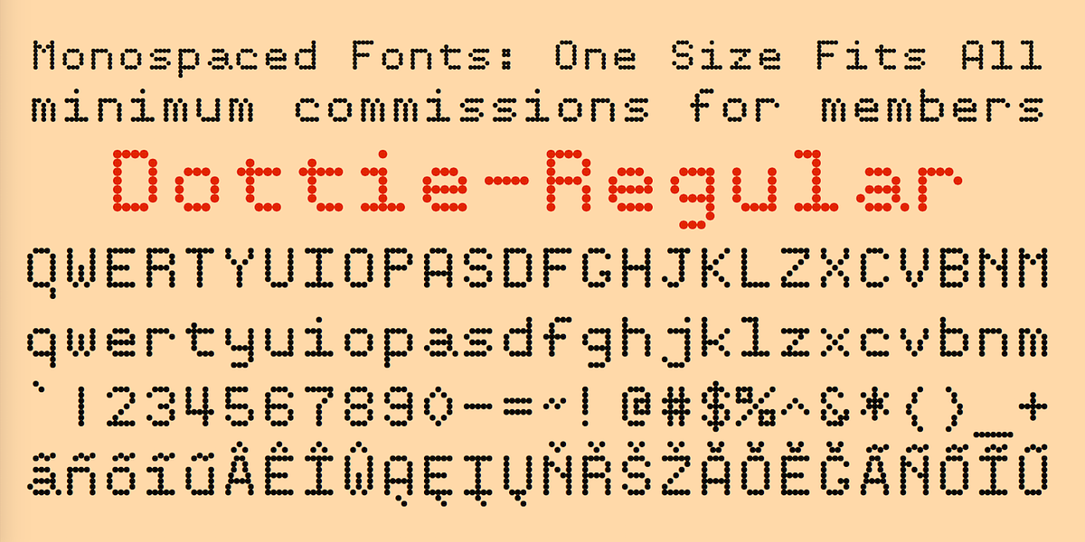 Dottie, a Font by Ingrimayne Type (Photo 1 of 5)