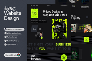 Agency Landing Page, a Websites & App Template by sajon.co