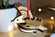 Set of 5 Bird Ornaments - Laser Cut, an Object Graphic by VectorPainter (Thumbnail 7 of 21)