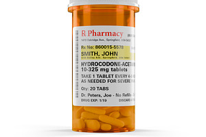 Hydrocodone Prescription Bottle, a Health & Medical Photo by Andy Dean Photography