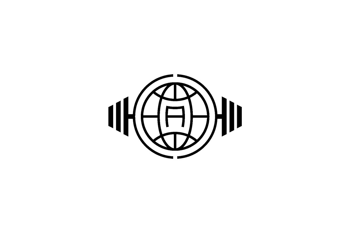 Global Fitness Barbell Logo, a Branding & Logo Template by Luxury Logos (Photo 3 of 4)