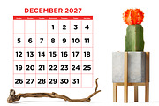 2027 Large No. Color 8.5x11 Calendar, a Stationery Template by Running With Foxes (Thumbnail 6 of 6)