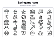 50 Springtime Line Vector Icons, an Outline Icon by Juicy Icons (Thumbnail 5 of 5)