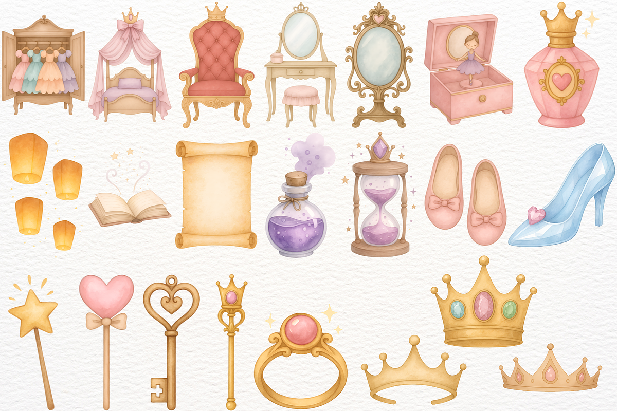 Magic Kingdom Clipart Princess PNG, a Person Illustration by SugarCloudStudioArt (Photo 5 of 7)