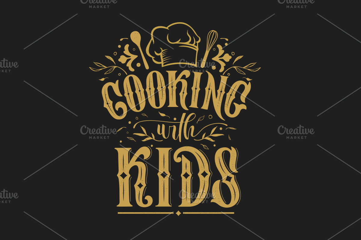 Set of vector cooking lettering, a Poster Template by Anna's Lettering (Photo 9 of 13)