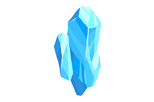 Crystal of ice, iceberg broken, an Object Illustration by Things for designers