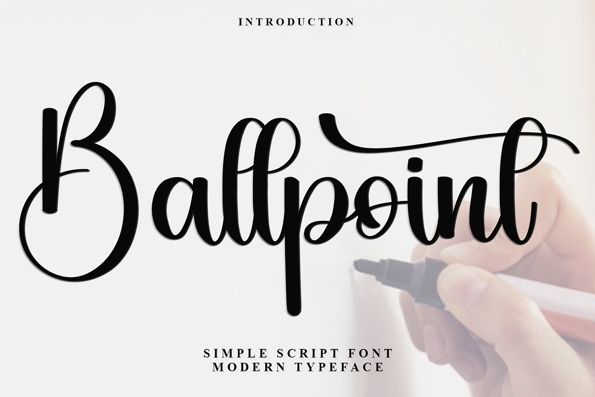 Ballpoint, a Handwritten Font by FreshTypeINK (Photo 1 of 8)