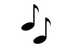 Music icon design template