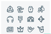 iOS Edge - 1200 Line Icons, an Outline Icon by Flaticons (Thumbnail 2 of 7)