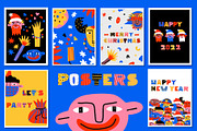 80s Christmas vibrant crazy stickers, an Illustration by okchizh (Thumbnail 6 of 7)