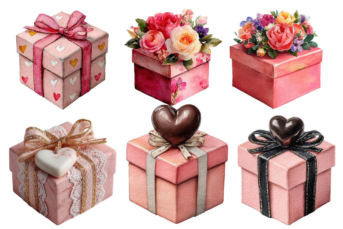 Valentines Gift box Clipart, an Illustration by Designworld (Photo 3 of 5)