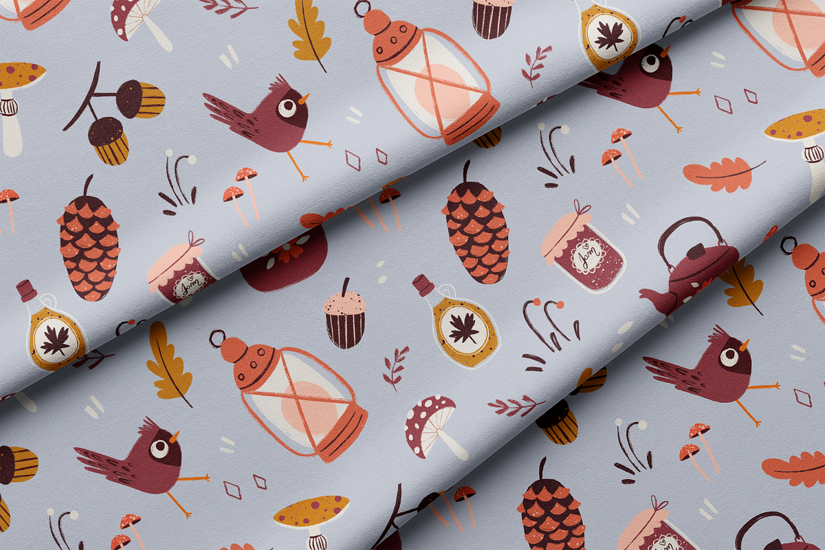 Cozy Autumn Seamless Pattern Design, a Pattern Graphic by Lady Bruniere Design (Photo 11 of 13)