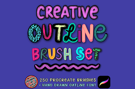 Procreate Creative Outline Brush Set