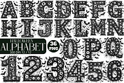 Black Halloween Alphabet  PNG, an Illustration by Daily.Designs (Thumbnail 1 of 4)