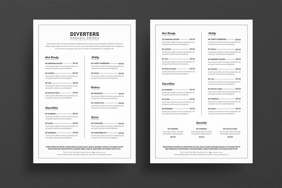 Food Menu, a Templates & Theme by Diverter (Photo 3 of 3)