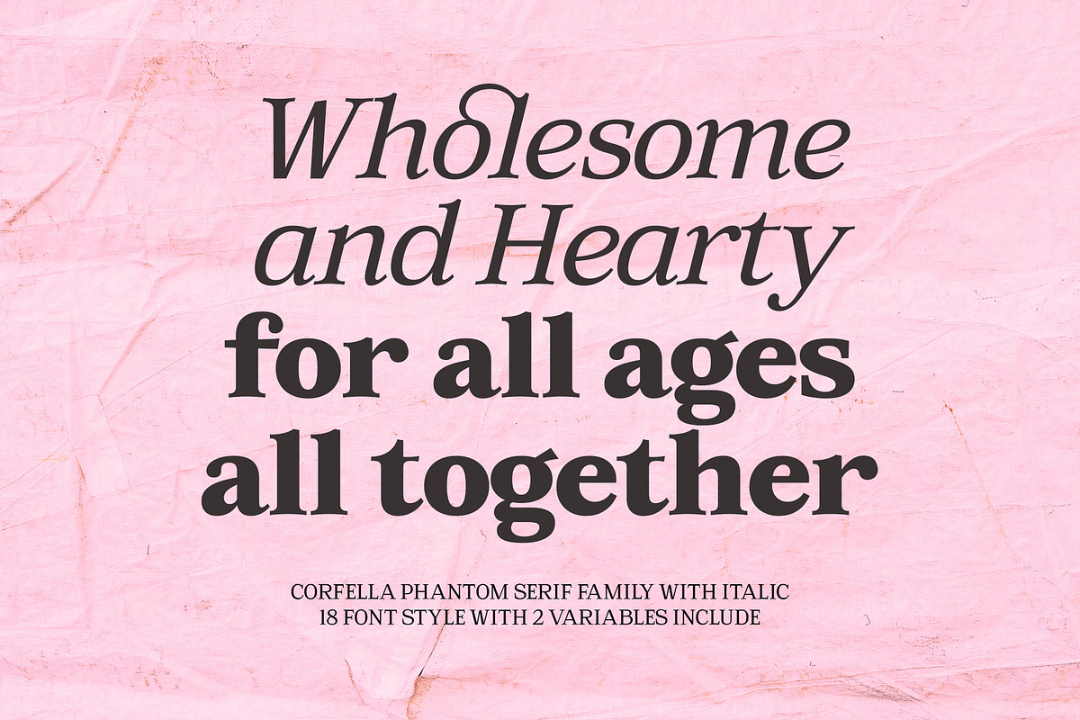 Corfella Phantom, a Serif Font by Propertype (Photo 7 of 12)