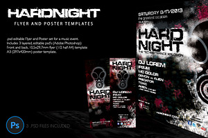 Hard Night Flyer and Poster Template