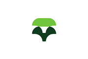 Nagative Space Tree Logo Design, a Branding & Logo Template by Templeste (Thumbnail 1 of 2)