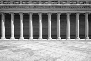 Colonnade in classic style, an Architecture Photo by Lucky Photographer