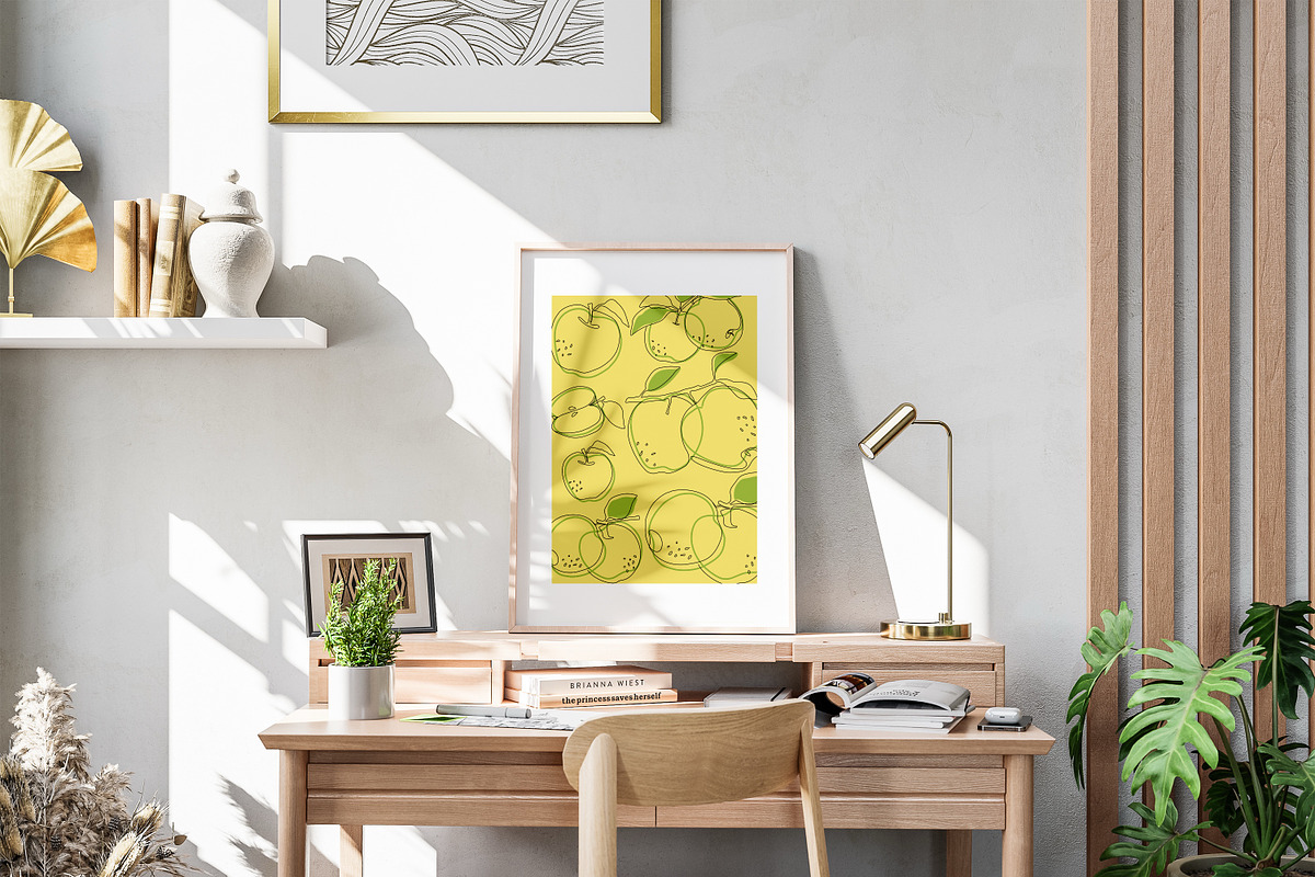 Apple Fruit Line Art Illustration, a Food Illustration by Adora ARTS (Photo 6 of 9)