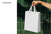 Shopping Bag in Hand Mockup, a Packaging Mockup by creatsy5 (Thumbnail 2 of 5)