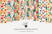 70 painterly floral seamless pattern, a Pattern Graphic by Poppy Lane Studio (Thumbnail 1 of 10)