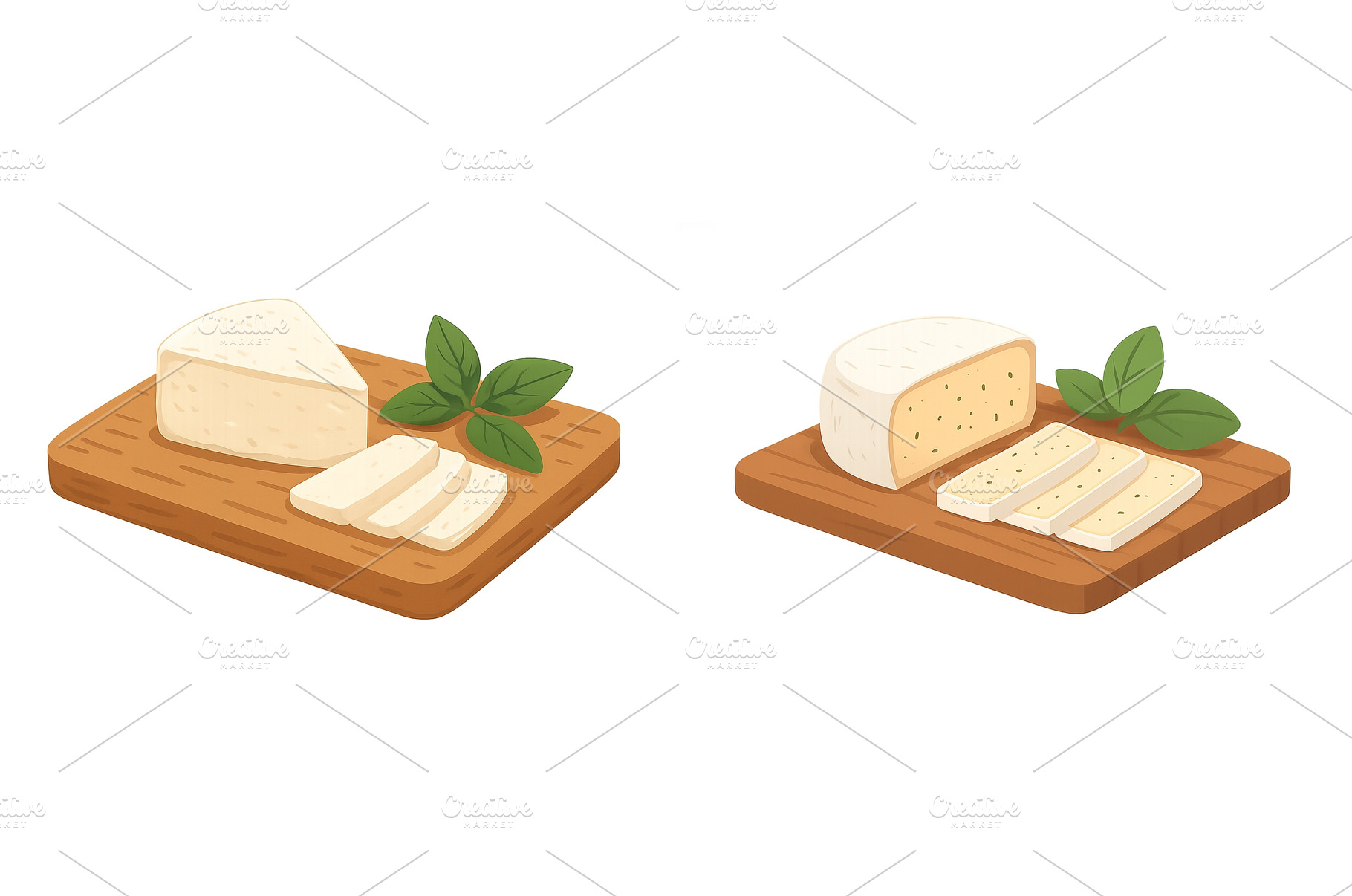 Creamy cheese displayed on a wooden, a Food & Drink Photo by ZinetroN