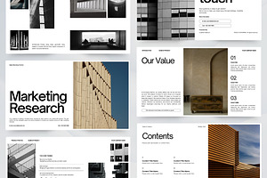 Minimalist Marketing Pitch Deck, a Presentation Template by Pani Temp.
