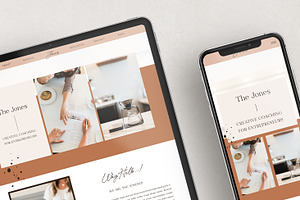 The Jones - Showit Website Template