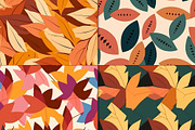 20 Seamless Autumn Leaves Patterns, a Pattern Graphic by Nordic Design (Thumbnail 6 of 9)