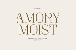 Amory Moist - Aesthetic Modern Font