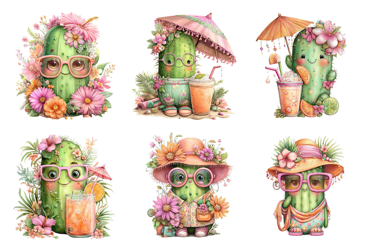Summer Beach Pickles Clipart, an Illustration by Designworld (Photo 4 of 5)