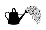 Floral Watering Can Design Bundle, an Illustration by Gaye Art (Thumbnail 3 of 31)