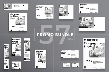 Promo Bundle | Menswear Show, a Poster Template by Amber Graphics