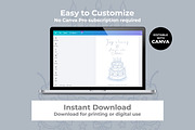Blue Vintage Birthday Invitation, an Invitation Template by M9 Design (Thumbnail 3 of 4)