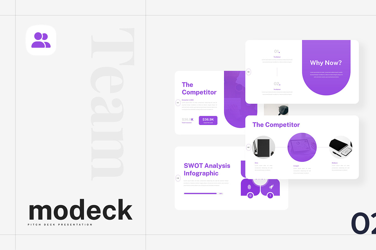 Modeck – Pitch Deck Google Slides, a Presentation Template by Ermedia Studio (Photo 4 of 8)