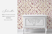 Vintage Floral Trellis Pattern, a Pattern Graphic by SirenaArt (Thumbnail 2 of 17)